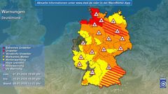 Unwetterwarnungen aktiv